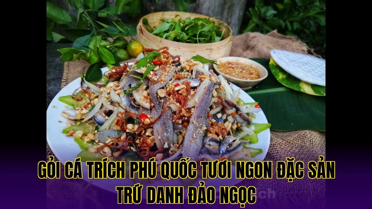Gỏi cá trích Phú Quốc tươi ngon đặc sản trứ danh đảo Ngọc