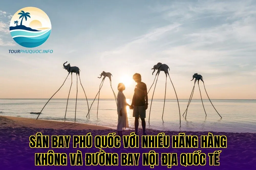 Sân bay Phú Quốc với nhiều hãng hàng không và đường bay nội địa quốc tế